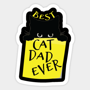 Cat Dads are the Best Sticker